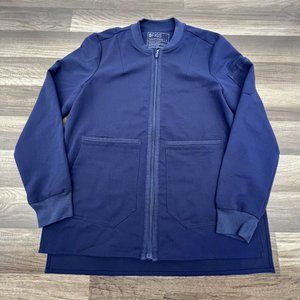 FIGS ® Technical Collection - Ladies - S Small - Zip Lab Scrubs Jacket - Navy